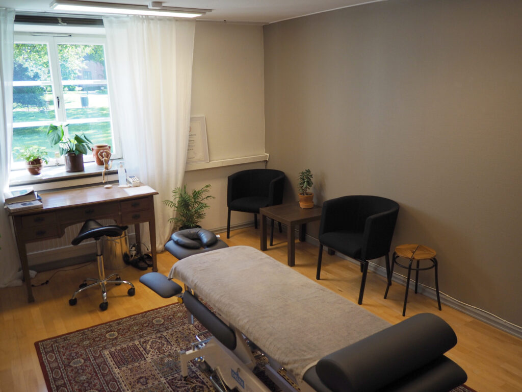 Osteopat Pontus behandlingsrum mitt i Malmö